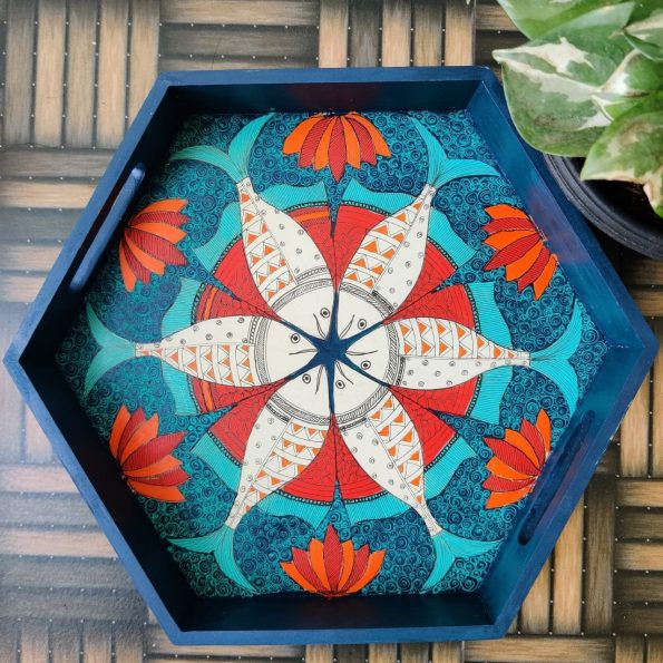 Teal Fish Tray