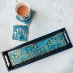 Warli Celebration  Tray - Blue