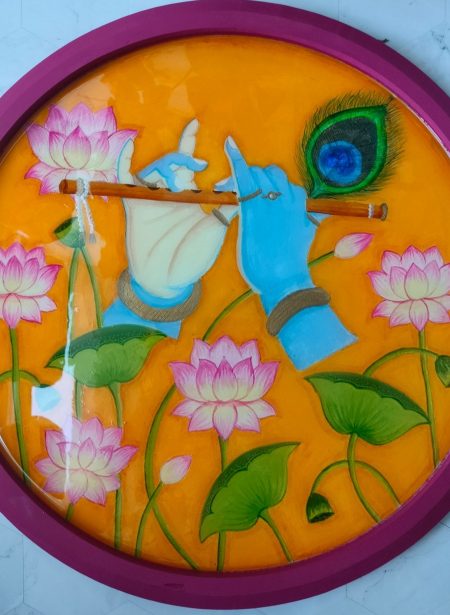 Pichwai Krishna Wall plate