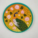 Pichwai Peacock - Yellow