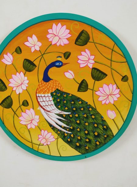 Pichwai Peacock - Yellow