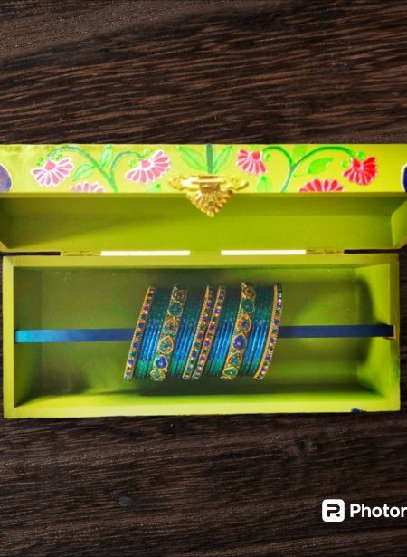 Kalamkari  Peacock  Bangle box