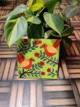 Madhubani Bird Coaster -Green