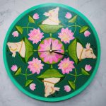 Pichwai Cow Clock - Circle
